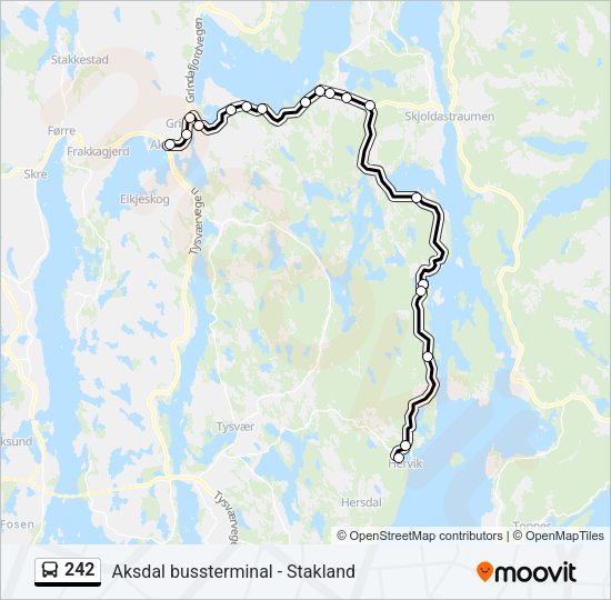 242 Bus Line Map