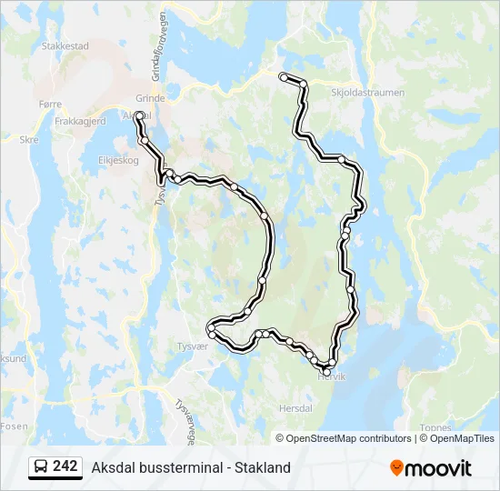 242 Bus Line Map