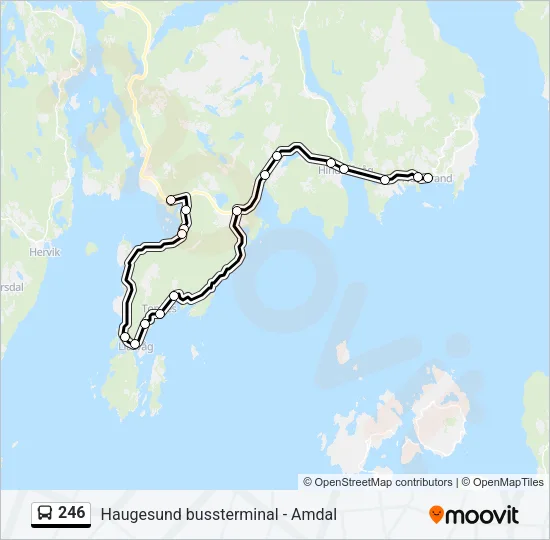 246 Bus Line Map