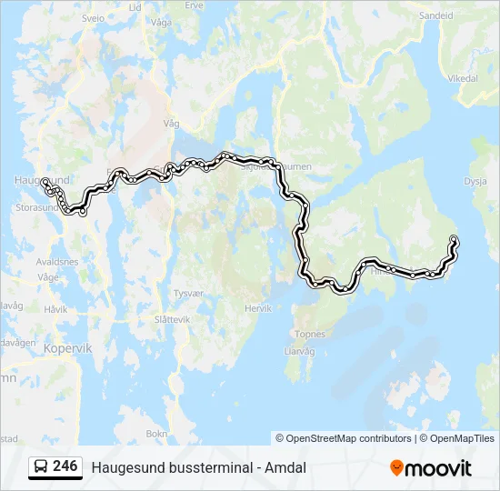 246 Bus Line Map