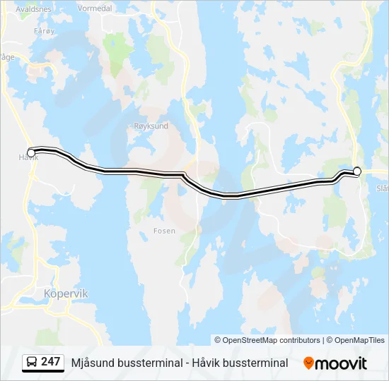 247 Bus Line Map