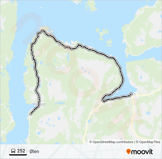 252 Bus Line Map