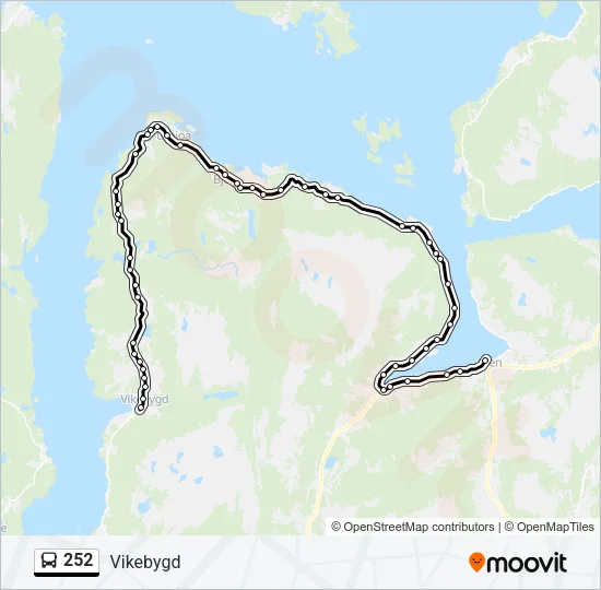 252 Bus Line Map