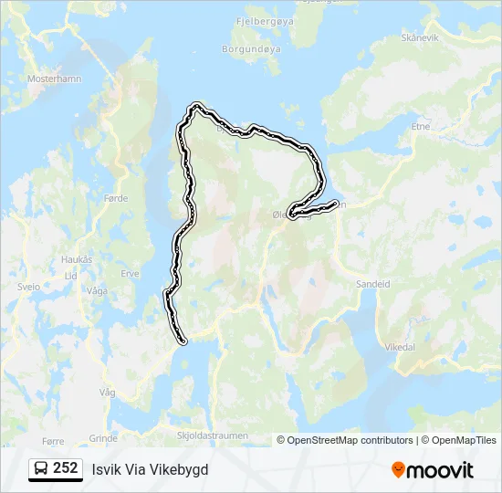 252 Bus Line Map