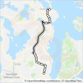 X30 Bus Line Map