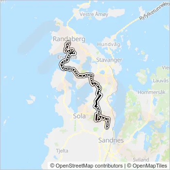 X76 Bus Line Map