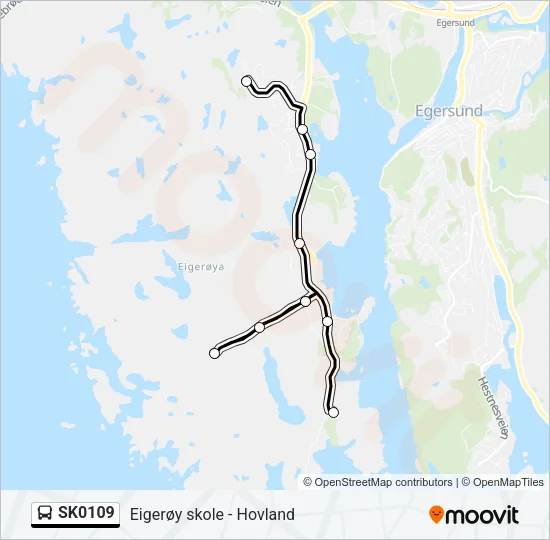 SK0109 Bus Line Map
