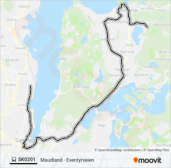 SK0201 Bus Line Map