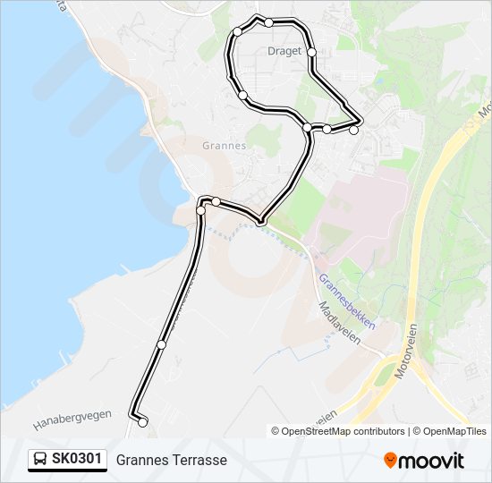 SK0301 bus Line Map