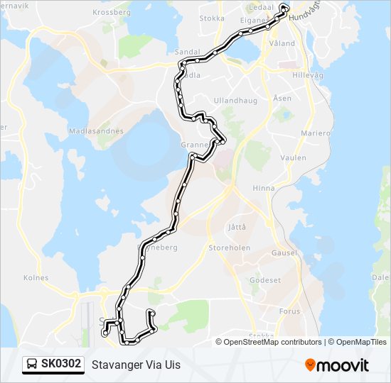 SK0302 bus Line Map