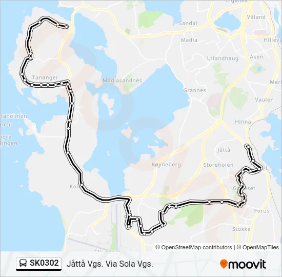 SK0302 Bus Line Map