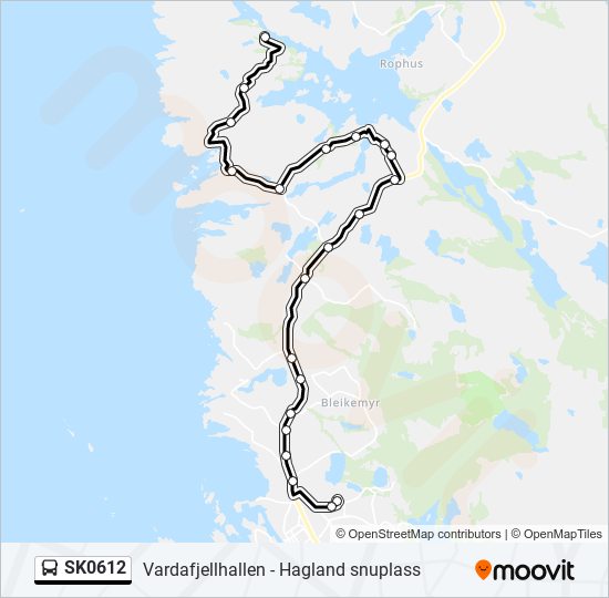 SK0612 buss Linjekart