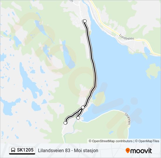 SK1205 bus Line Map