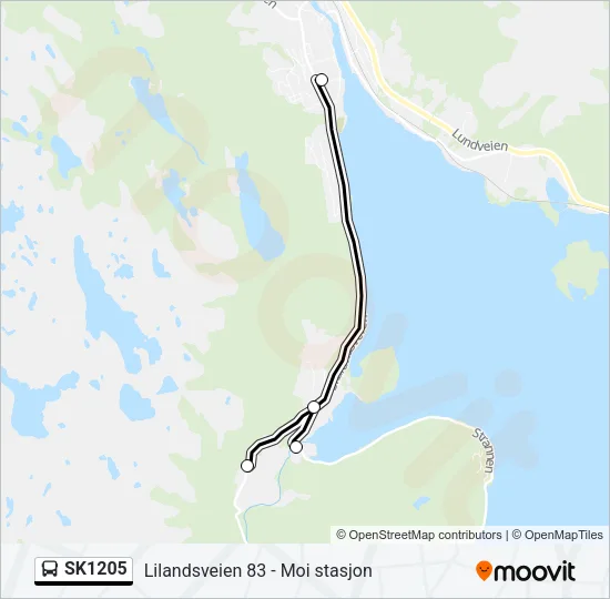 SK1205 Bus Line Map