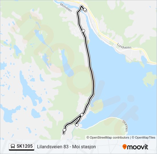 SK1205 Bus Line Map