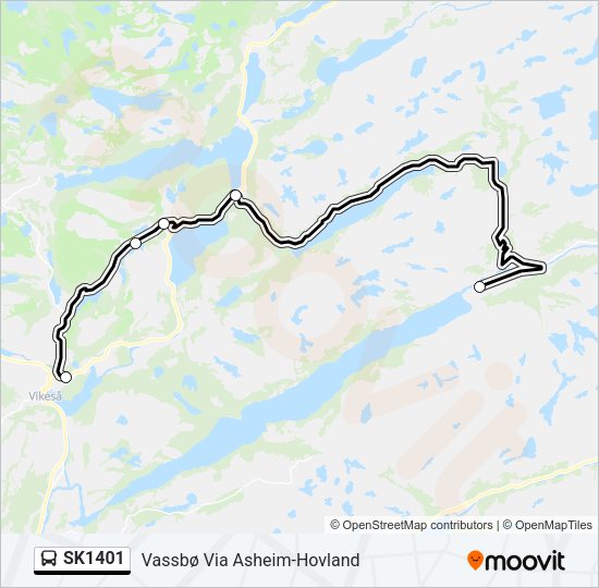SK1401 Bus Line Map
