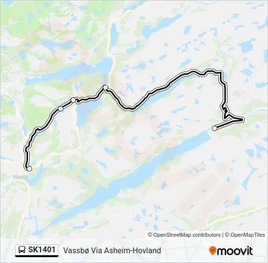 SK1401 Bus Line Map