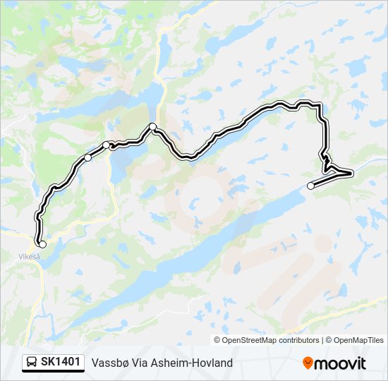 SK1401 bus Line Map