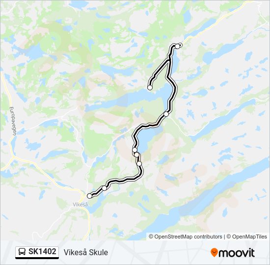 SK1402 Bus Line Map