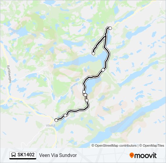 SK1402 Bus Line Map