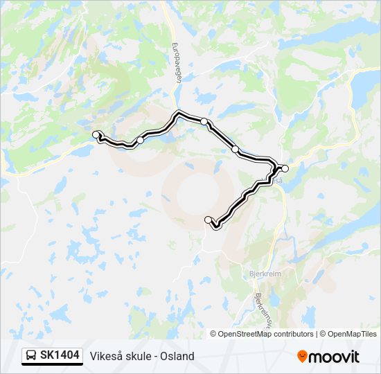 SK1404 Bus Line Map