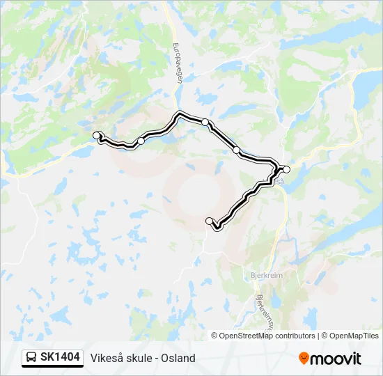 SK1404 Bus Line Map