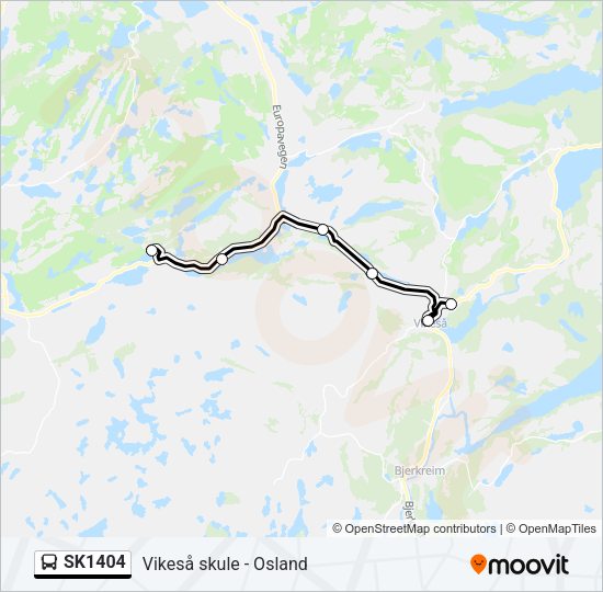 SK1404 Bus Line Map