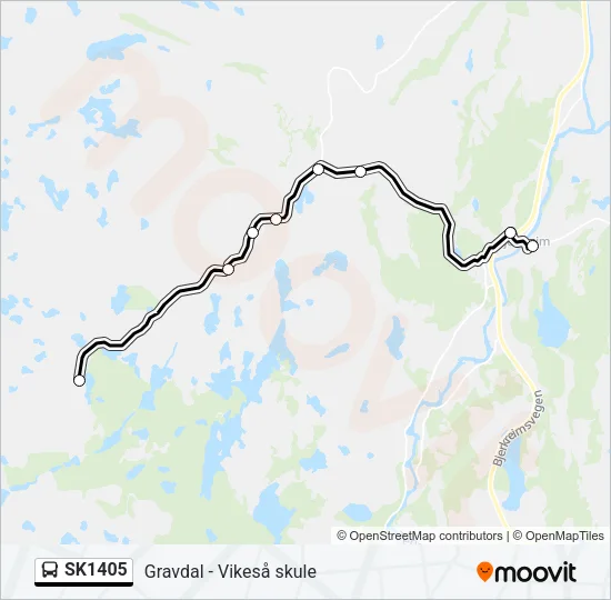 SK1405 Bus Line Map
