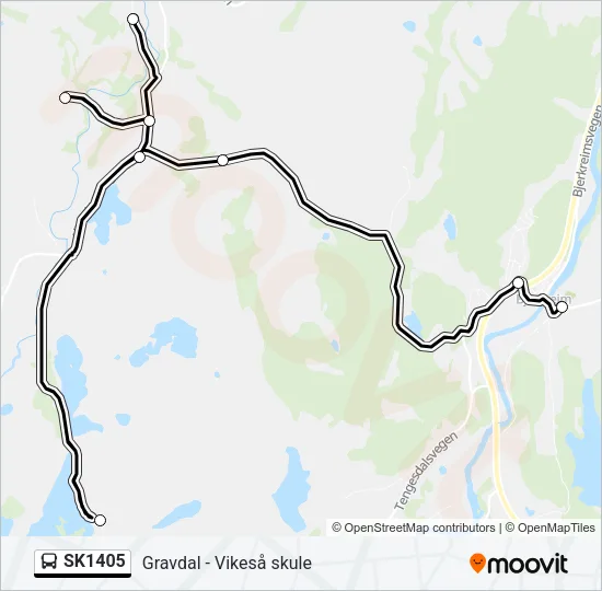 SK1405 Bus Line Map