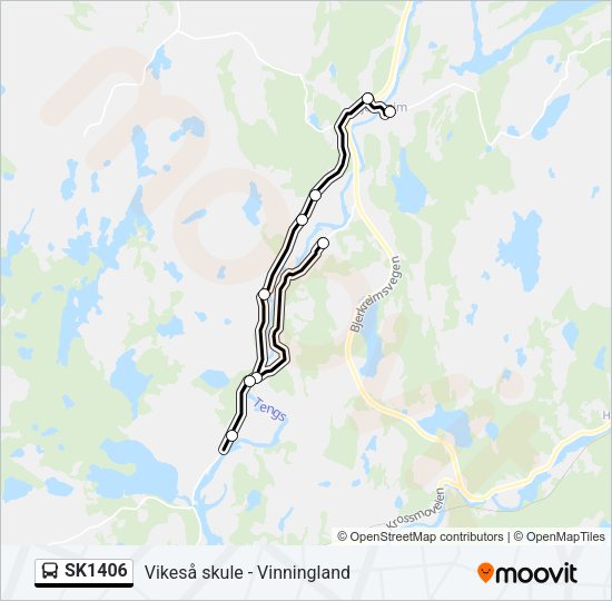 SK1406 Bus Line Map