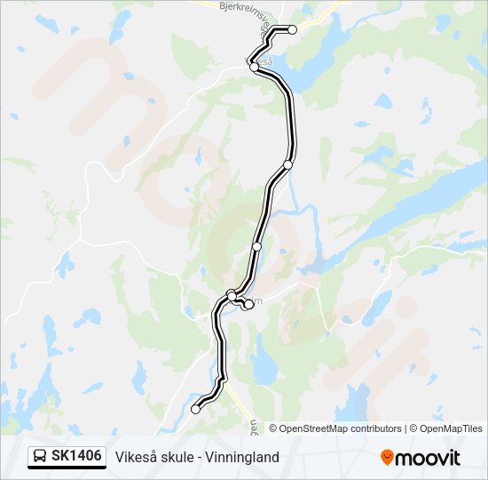 SK1406 Bus Line Map