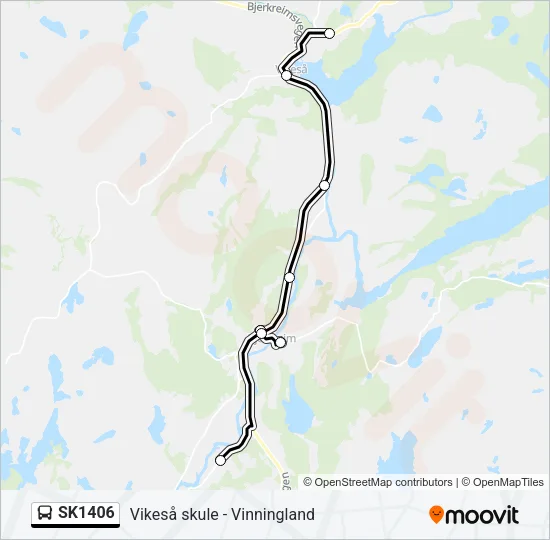 SK1406 Bus Line Map