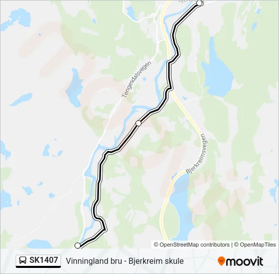 SK1407 Bus Line Map