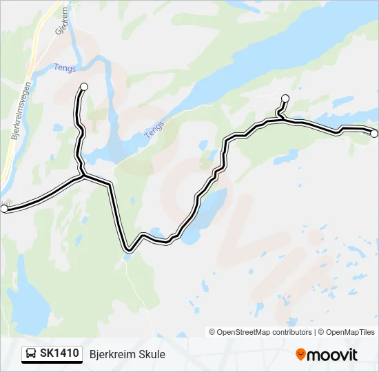 SK1410 Bus Line Map