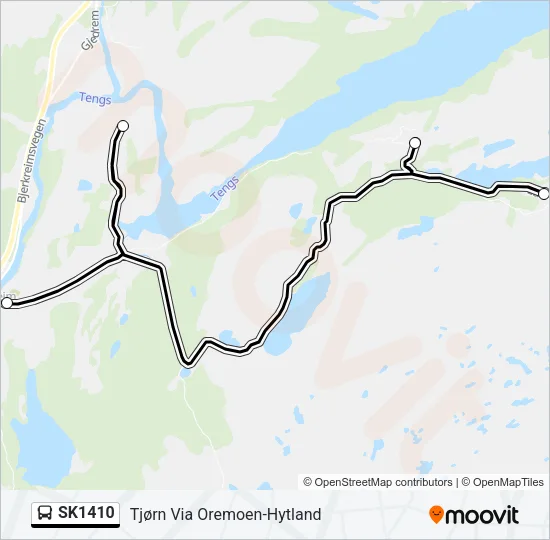 SK1410 Bus Line Map