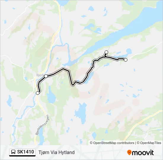 SK1410 Bus Line Map