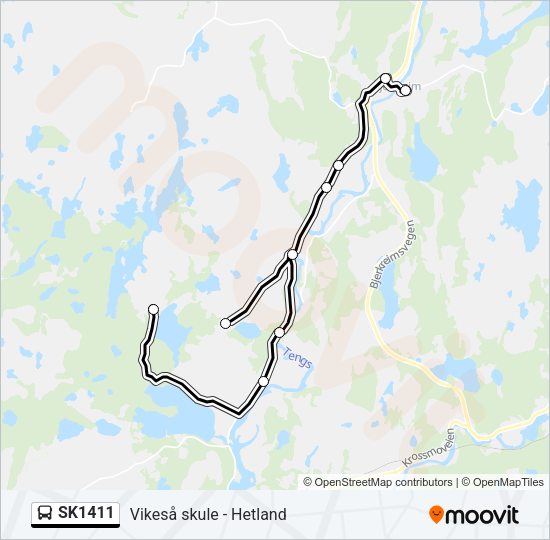 SK1411 Bus Line Map