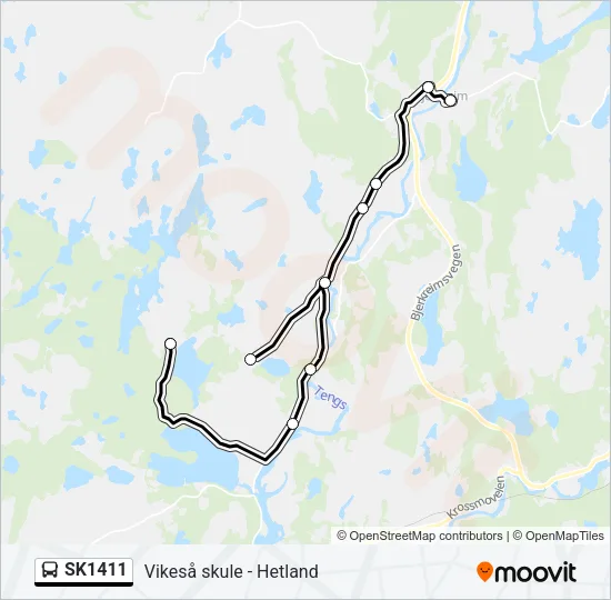 SK1411 Bus Line Map