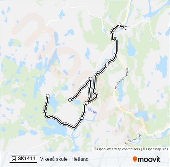 SK1411 bus Line Map