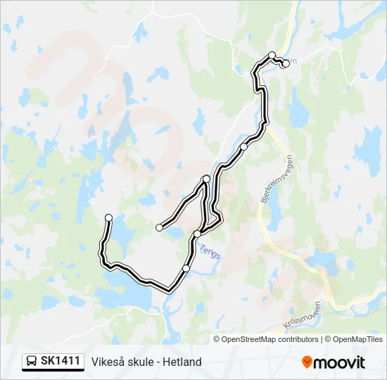 SK1411 Bus Line Map