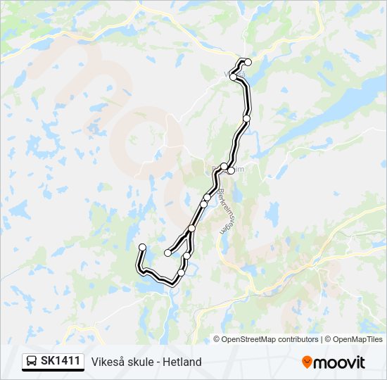 SK1411 Bus Line Map
