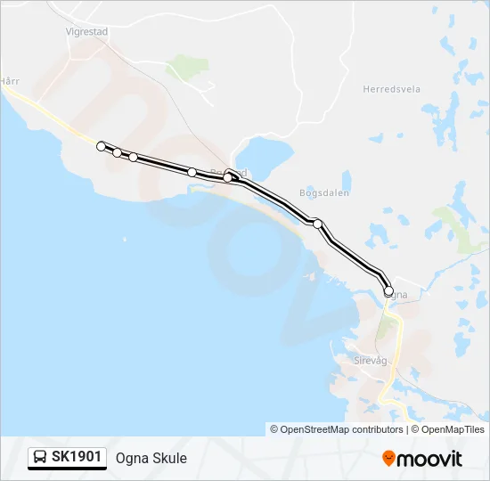 SK1901 Bus Line Map