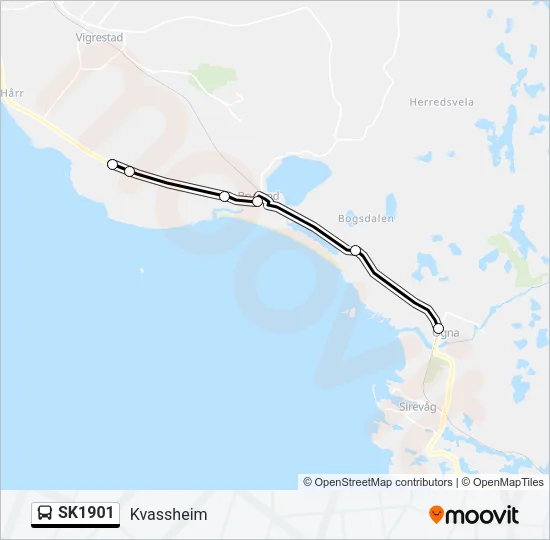 SK1901 Bus Line Map
