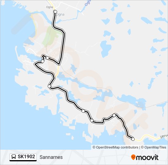 SK1902 Bus Line Map