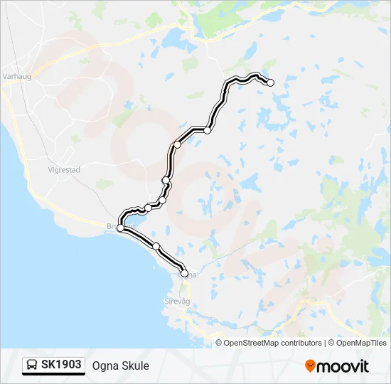 SK1903 Bus Line Map