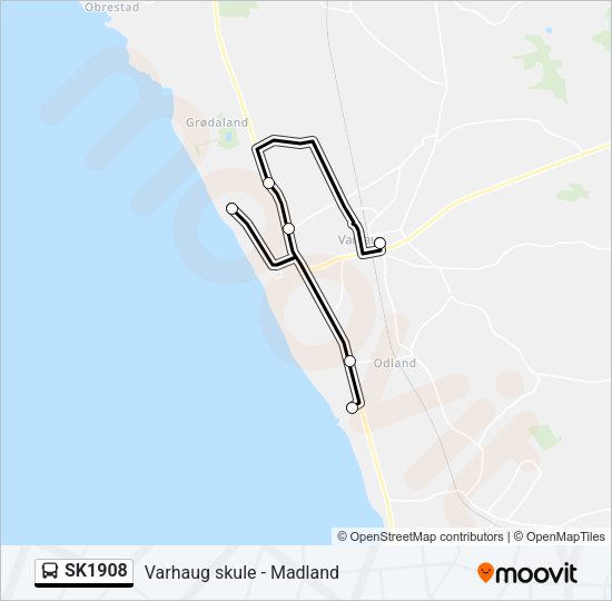 SK1908 Bus Line Map