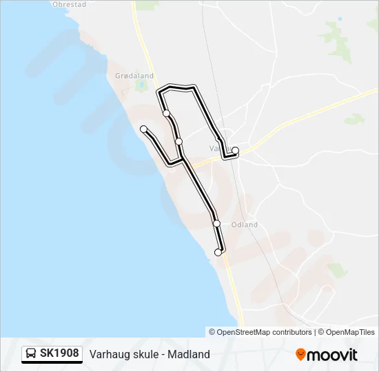 SK1908 Bus Line Map