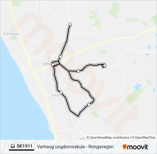 SK1911 Bus Line Map