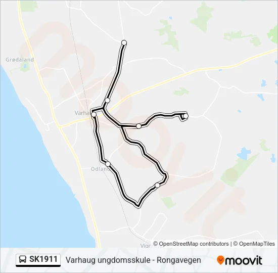 SK1911 Bus Line Map