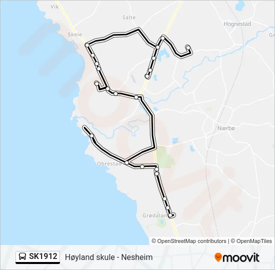 SK1912 Bus Line Map